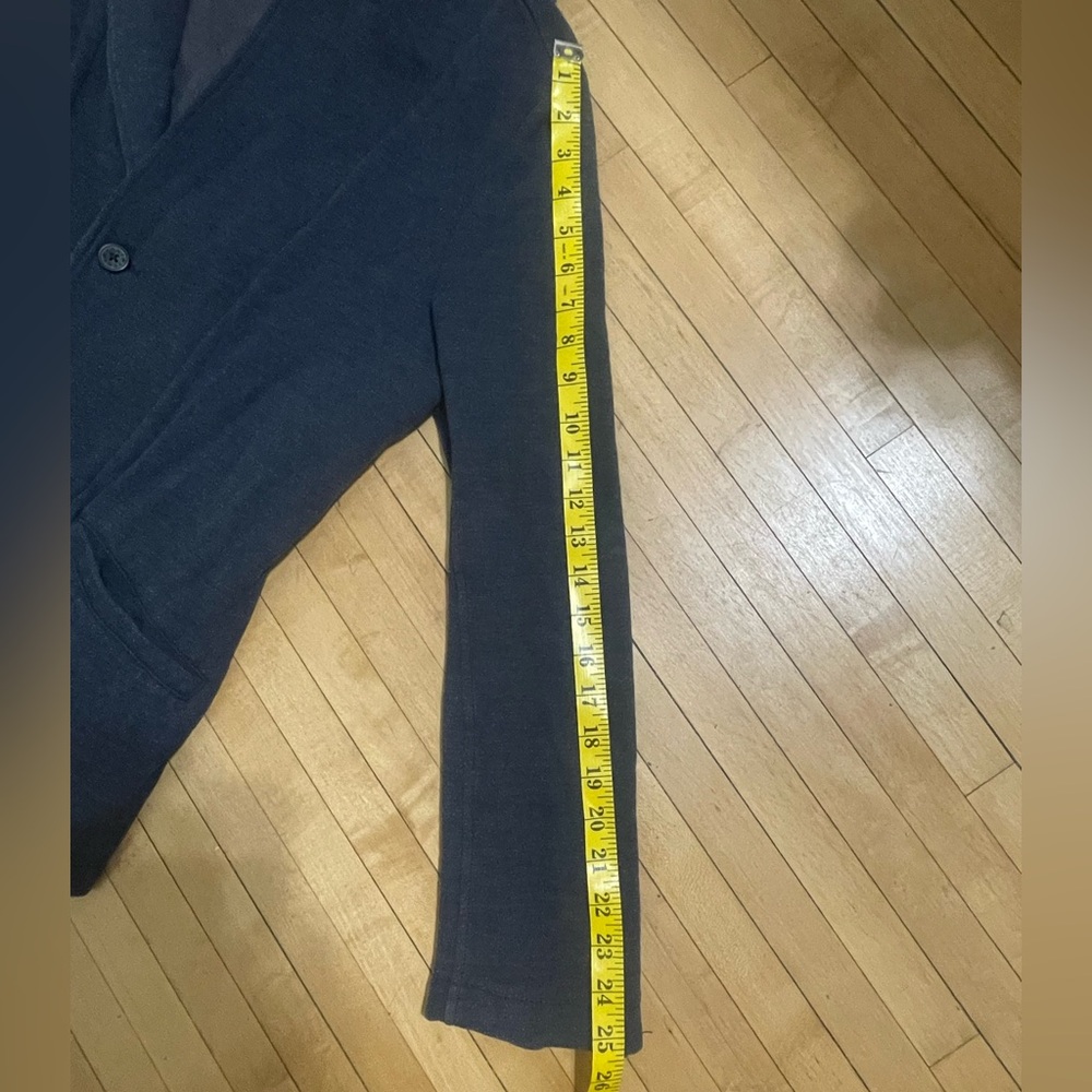 Men’s Navy and Grey Hoodie-Blazer by Howe in Sz L - Picture 10 of 13